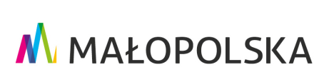 Kolorowy zygzak w kształcie liter M. Obok napis: Małopolska.